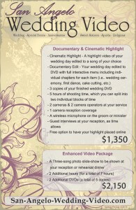 West Texas Bridal Show Price Sheet
