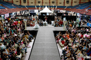 Bridal fashion show at the West Texas Bridal Showcase in San Angelo Texas